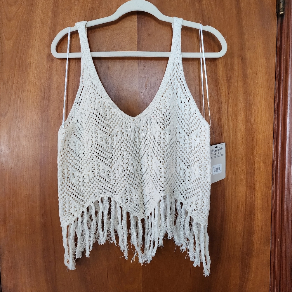 Wrangler Retro Crochet Top NWT